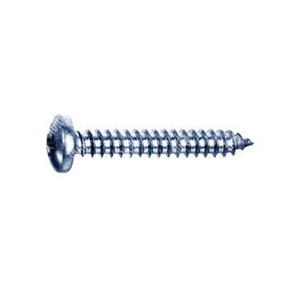 Phillips cross pan head tapping screw UNI 6954/DIN 7981 nickel plated steel 5,5x50