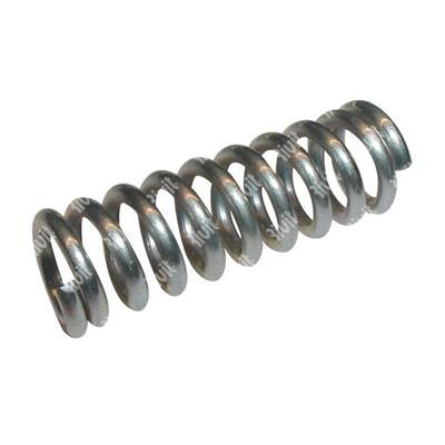 Compression spring C70 - white zinc plated steel CO.03/078
