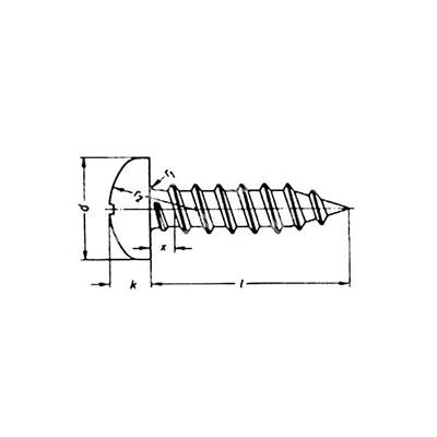 Autofilettante TC+ Ph UNI 6954/DIN 7981 ZN 4,2x13