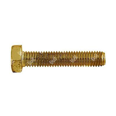 Hex cap screw UNI 5739/DIN 933 brass M5x10