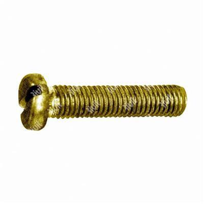 Slotted cheese head screw UNI 6107/DIN 84A brass M4x12