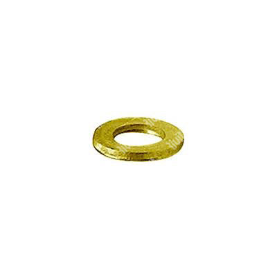 Flat washer UNI 6592/DIN 125A nickel plated Brass d.8