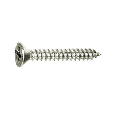 Phillips cross flat head tapping screw UNI 6955/DIN 7982 stainless steel 304 2,2x13