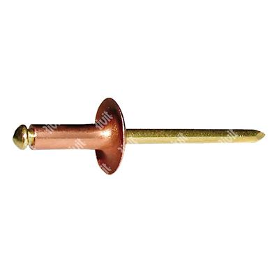 ROL12-Blind rivet Copper/Brass LH12 3,9x7,0 TL12