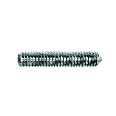 Socket set screw UNI 5927/DIN 914 cone point 45H - white zinc plated steel M12x80