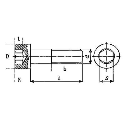 Niedrig Zylinderschraube Innensechsk. U9327/D7984 8.8 - Rohstahl M10x30