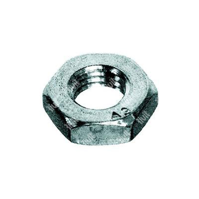 Hexagon nut UNI 5589/DIN 936 cl.8 - white zinc plated steel M42