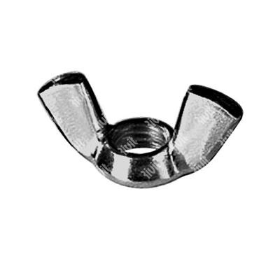 Wing nut UNI 5448/DIN 315 - American Type cl.8 - plain steel M4