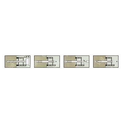 FAF-Ancrage pour batis métal avec vis PZ2 d.10x132