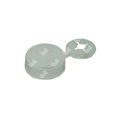 Plastic cap with eye RAL7038 grey for rivets d.3,2 - 4,0 - 4,8