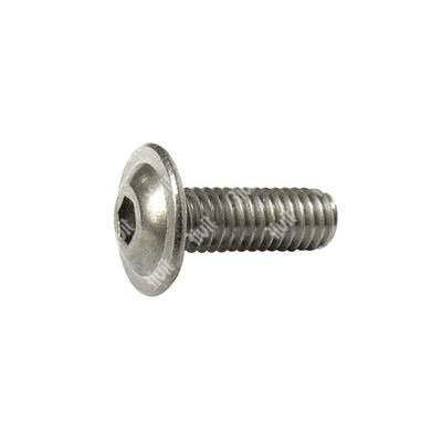 Vite BUTTON FLANGIATA ISO 7380-2 INOX A2 M4x12