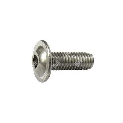 Vite BUTTON FLANGIATA ISO 7380-2 INOX A2 M5x10