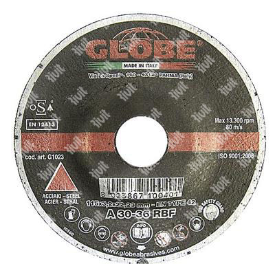 GLOBE-Cut-off disc CD for STEEL d.125x3,2x22,23