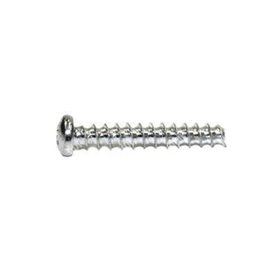 Thread forming screw for plastic 30° pan head (H) white zinc plated steel 3,5x10
