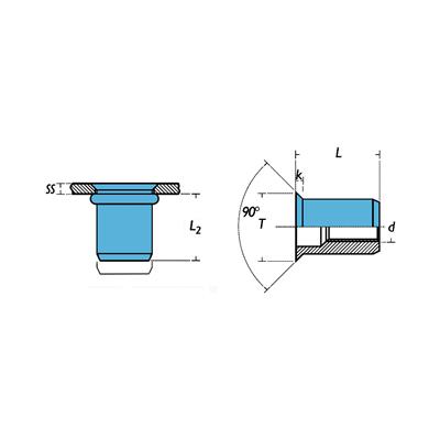 ISC-Rivsert Inox A2 f.12,0 ss3,0-6,0 M10/060