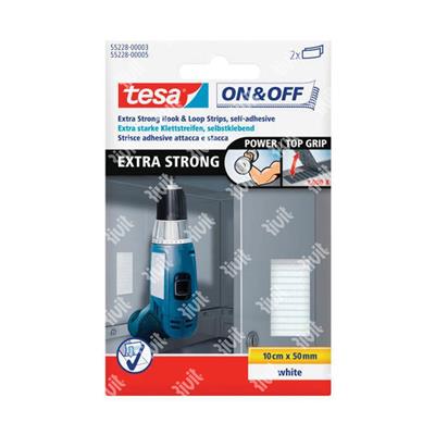 TESA-Nastro attacca e staccaBiancoExtra Strong mt.0,5x100mm