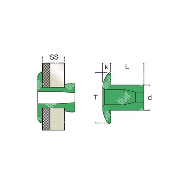CHAT-Rivetto ALL TT in cartuccia (39pz) 3,2x6,4