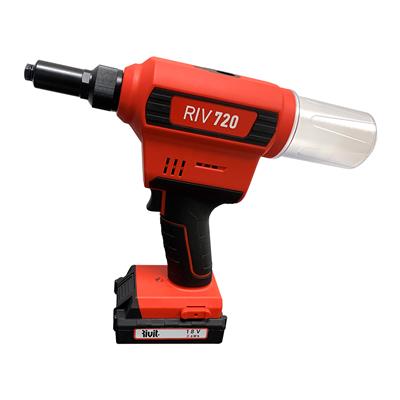 RIV720-Batt tool for rivets max d.6,4 w/2batt+chrg RIV720