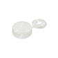 Plastic cap with eye RAL9010 white