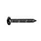 Phillips cross pan head tapping screw UNI 6954/DIN 7981 black zinc plated steel 5,5x50