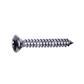 Phillips cross oval head tapping screw UNI 6956/DIN 7983 nickel plated steel 2,9x6,5