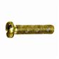 Slotted cheese head screw UNI 6107/DIN 84A brass M3x40
