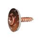 VVXR-Stainless steel copper pltd PZ screw w/washer d.20+EPDM (in 1 pc) 4,5x35xR20