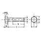 Sechskantkopfschraube UNI 5737/DIN 931 A2 - Edelstahl AISI304 M12x140