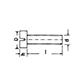Zylinderkopfschraube Schlitz UNI 6107/DIN 84A A2 - Edelstahl AISI 304 M2,5x16