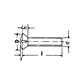 Linsensenkkopfschrauben Schlitz UNI 6110/DIN 964A A2 - Edelstahl AISI 304 M3x6