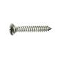 Phillips cross oval head tapping screw UNI 6956/DIN 7983 stainless steel 316 3,9x25