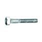 Hex head bolt UNI 5737/DIN 931 8.8 - white zinc plated steel M5x50