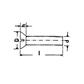 Senkkopfschraube Schlitz UNI 6109/DIN 963A 4.8 - Stahl weiß verzinkt M4x50