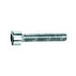 Hex socket head cap screw UNI 5931/DIN 912 8.8 - white zinc plated steel M6x90