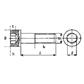 Niedrig Zylinderschraube Innensechsk. U9327/D7984 8.8 - Stahl weiß verzinkt M10x30