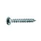 Pan head chipboard screw DIN 7505B white zinc plated steel C15 6x100