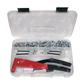RIV901C-Hand tool for rivet nuts in a case with M3-M4-M5-M6 tie rods-w/st.steel rivet nuts RIV901CX