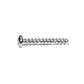 Thread forming screw for plastic 30° pan head (H) white zinc plated steel 3x16