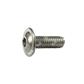 Hex socket button head screw w/flange ISO 7380-2 stainless steel 304 M6x18