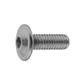 Hex socket flange button head screw ISO7380-2 10.9 - plain steel M6x12