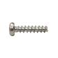 Thread forming screw for plastic 30° pan head (Z) white zinc plated steel 2,2x10