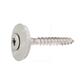 VTX20-Stainless steel screw w/washer d.20+EPDM TX2 painted RAL9002 4,5x45xR20